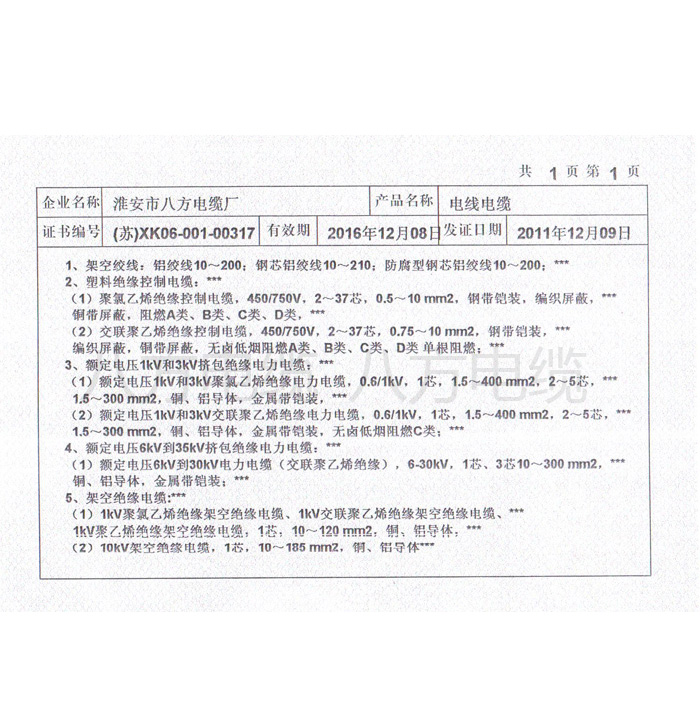 生产证1