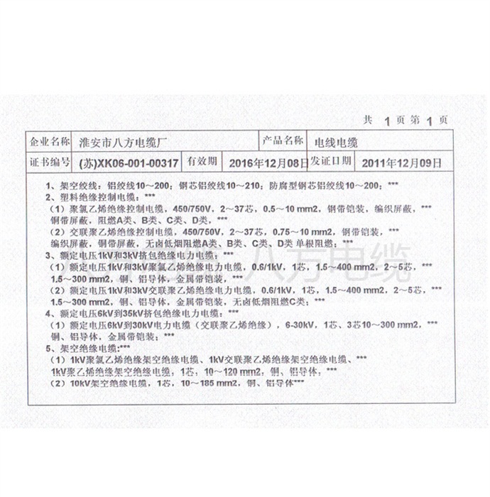 生产证1